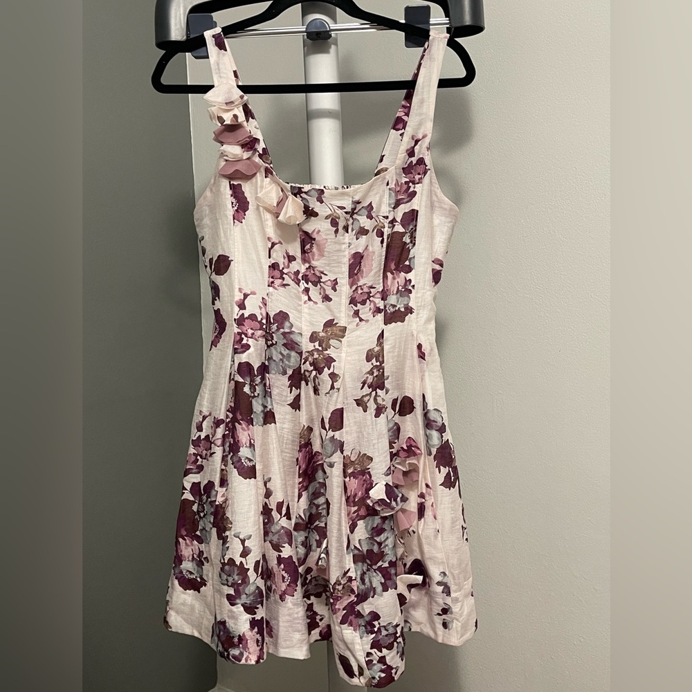 Socialite - Nordstrom Corset 3D Sleeveless Minidress Floral Print
